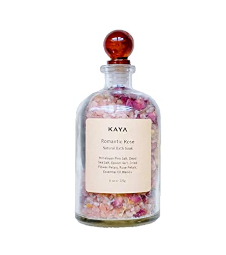 Kaya Rose Bath Soak | All Natural Bath Soak 8 oz | Gift for Mom