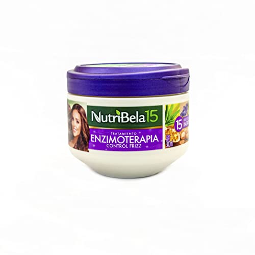 Tratamiento Capilar Enzimoterapia Control Frizz Nutribela15 Reconocidos Ingredientes | Frizz Control Enzymotherapy Hair Treatment 15 Ingredients Quala (Regular Size 10.01oz-300ml)