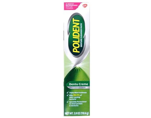 Polident Cream,Paste Dentu-Creme 3.90 oz (Pack of 3),Mint