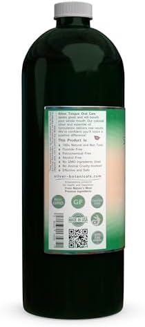 Silver Tongue Oral Care - All Natural Colloidal Silver Mouthwash, 32 fl oz
