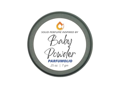Baby Powder Solid Perfume Unisex Portable Non-Spill Fragrance Concentrated Long Lasting 7gm / 0.25 oz