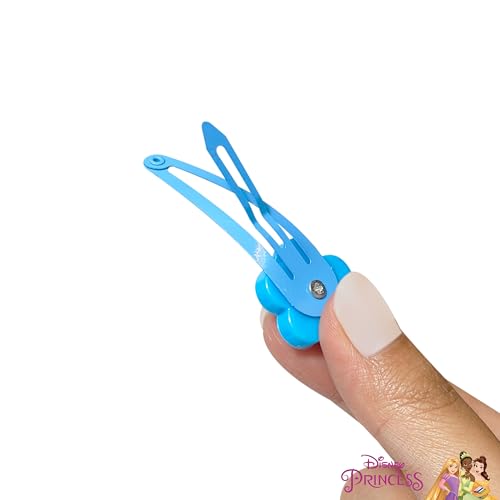 Luv Her Girls' Hair Accessories Set - 20 Pack Featuring Disney Cinderella - Includes 3 Barrettes, 4 Snap Clips, 5 Elastics, 8 Terry Ponies - Everyday Wear, Special Occasions, Ages 3+