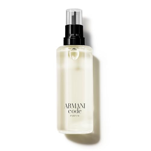Armani Beauty – Code – Parfum Refill – Cologne for Men – Fresh & Aromatic Men’s Fragrance – Bergamot, Clary Sage, Tonka Bean Notes - 5.0 Fl Oz