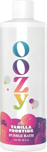 OOZE Vanila Frosting Bubble Bath for Kids (473ml) - Cruelty-Free Formula w/Sweet Vanilla Scent – Paraben-Free Kids Bubble Bath – Made in The USA