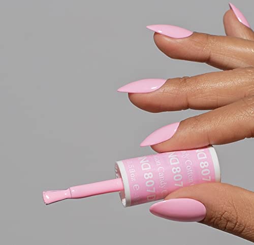 DND Gel Polish Set, Pink Collection, UV/LED GelPolish and Air Dry Nail Lacquer, Matching Chip-Free Polish Duo, 0.5 Fl Oz Each