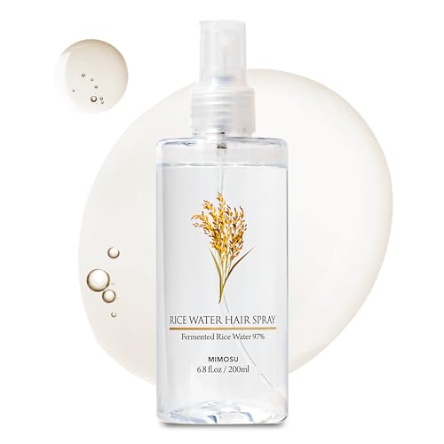 mimosu 97% Rice Water Hair Growth Spray - Fermented Rice Water & Biotin Serum, PHA Toner, Korean hair care Formula, 6.8fl.oz