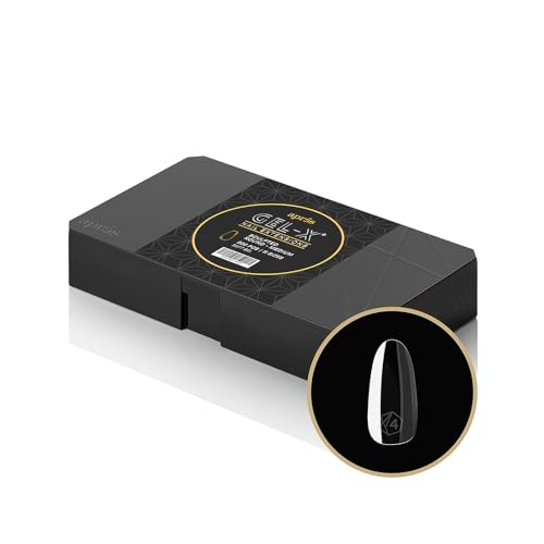 Aprés Gel-X Sculpted Round Medium Box of Nail Tips, 500pc Soft Gel Nail Tips, 11 Sizes 00-9, Nail Extensions