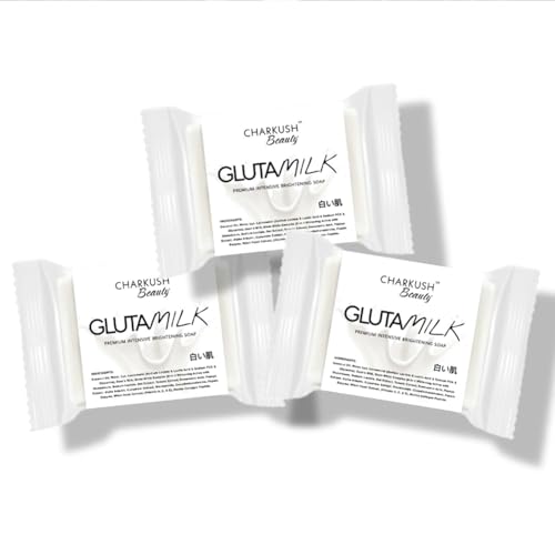 Milky Gluta 𝐖𝐡𝐢𝐭𝐞 Soap 20x, 70g Glutamilk 𝐖𝐡𝐢𝐭𝐞𝐧𝐢𝐧𝐠 Soap, Milkygluta 𝐖𝐡𝐢𝐭𝐞 Bar Soaps, Premium 𝐁𝐫𝐢𝐠𝐡𝐭𝐞𝐧𝐢𝐧𝐠 Soaps for Face & Body, Deep Cleanse, Exfoliate (1PCS)