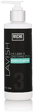 Miche Lavish Leave-In Conditioner For Curly, Kinky Or Wavy Hair, Silicone And Paraben Free - 8oz
