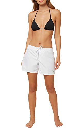 O'NEILL Women's 5 Inch Boardshorts - Stretchy Swim Shorts for Women - Beach Shorts for Swimming and Surfing,White 2,1