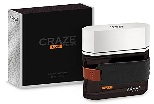 Armaf Craze Noir for Men Eau de Parfum Spray, 3.4 Ounce