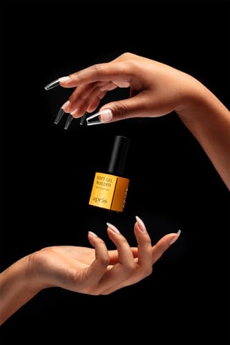 Aprés Soft Gel Builder in a Bottle, Self-Leveling Soak-Off Gel-X Nail Extension Thickening Strengthener