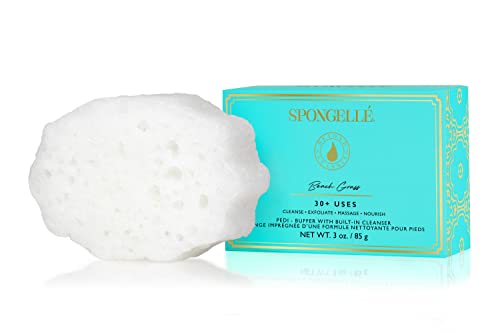 SPONGELLÉ Pedi-Buffer - Cleanse, Exfoliate & Polish Feet - Beach Grass
