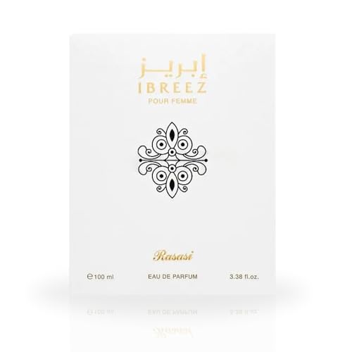 RASASI Ibreez Eau De Parfum For Women Spray 100ML (3.38 OZ) Arabian Perfume For Women Refreshing, Floral And Captivating Fragrance, Long Lasting Perfume For Women, Luxurious Feminine Scent