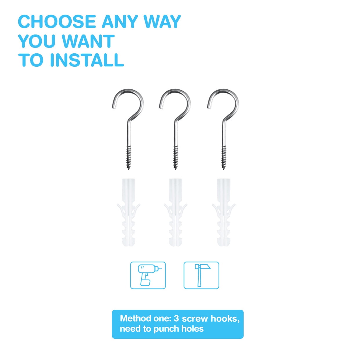 CTIRCHIU Toy Organizer Storage Hammock 2Set