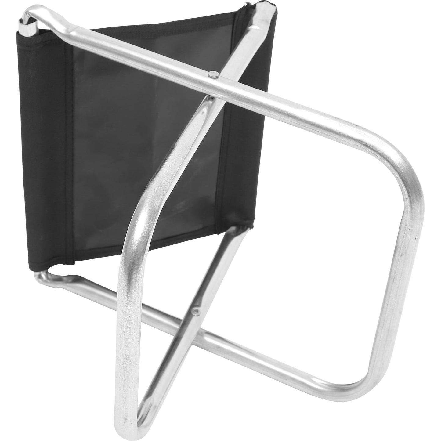 Raindrops Folding Chair Made of Aluminum Alloy and PVC Oxford Cloth Black Color Perfect for Fishing Camping or Beach 100kg Capacity