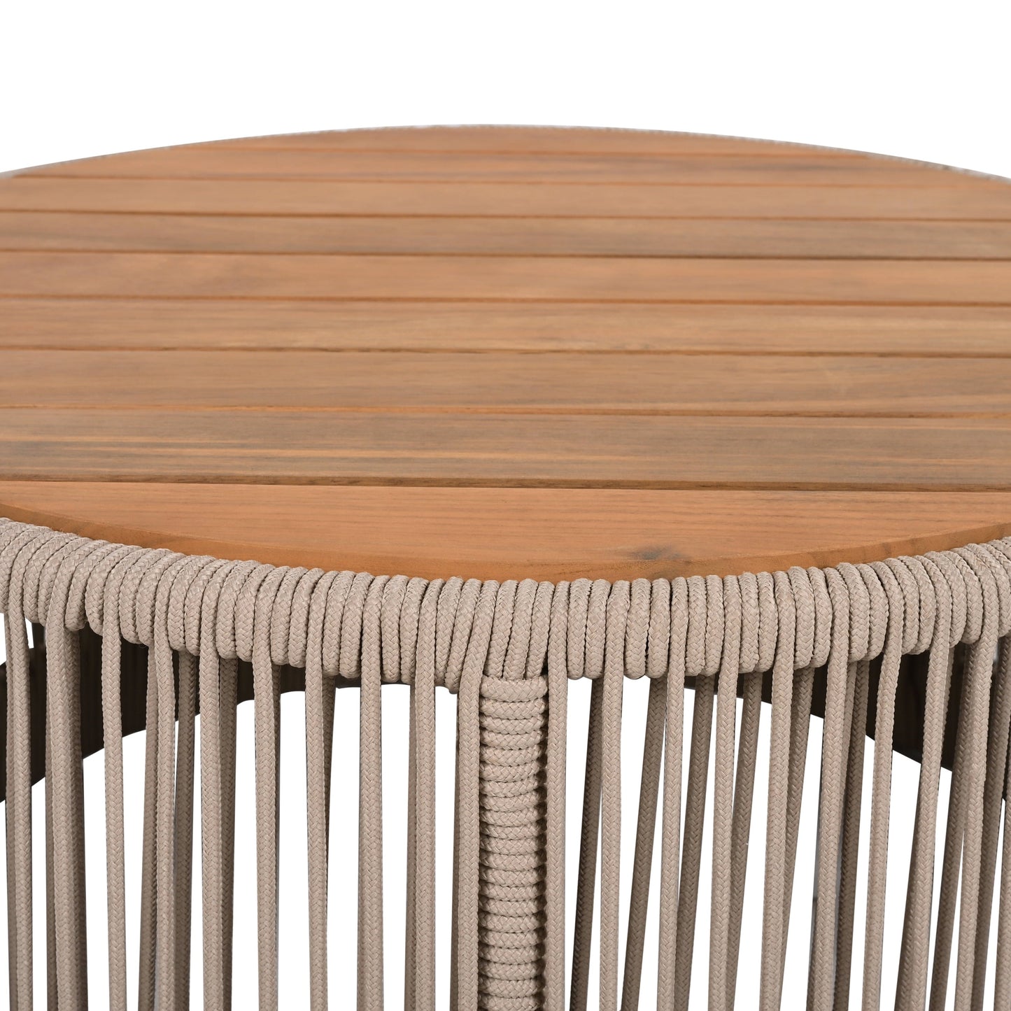 Homy Casa Outdoor Coffee Table - Modern Design, Perfect for Patio and Garden, Beige