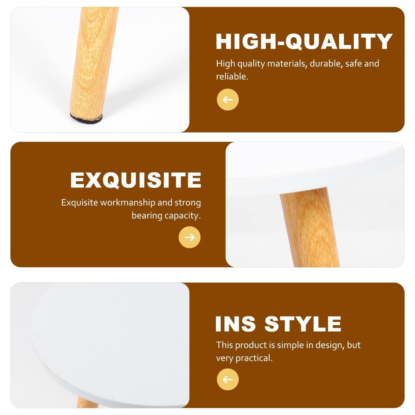 Toyvian 1Pack White Bed Side Rack with Density -saving Organizing Design