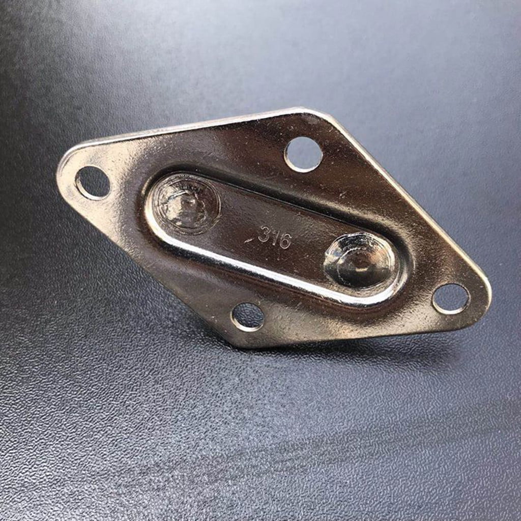 Xiying Stainless Steel Hammock Hanging Kit 2 Rhombus Pads & 2 Spring Snap Hooks Includes 8 Screws For Bracket Durable 304 Stainless Steel Pack Of 1 ,Multicolor 10X10X5Cm