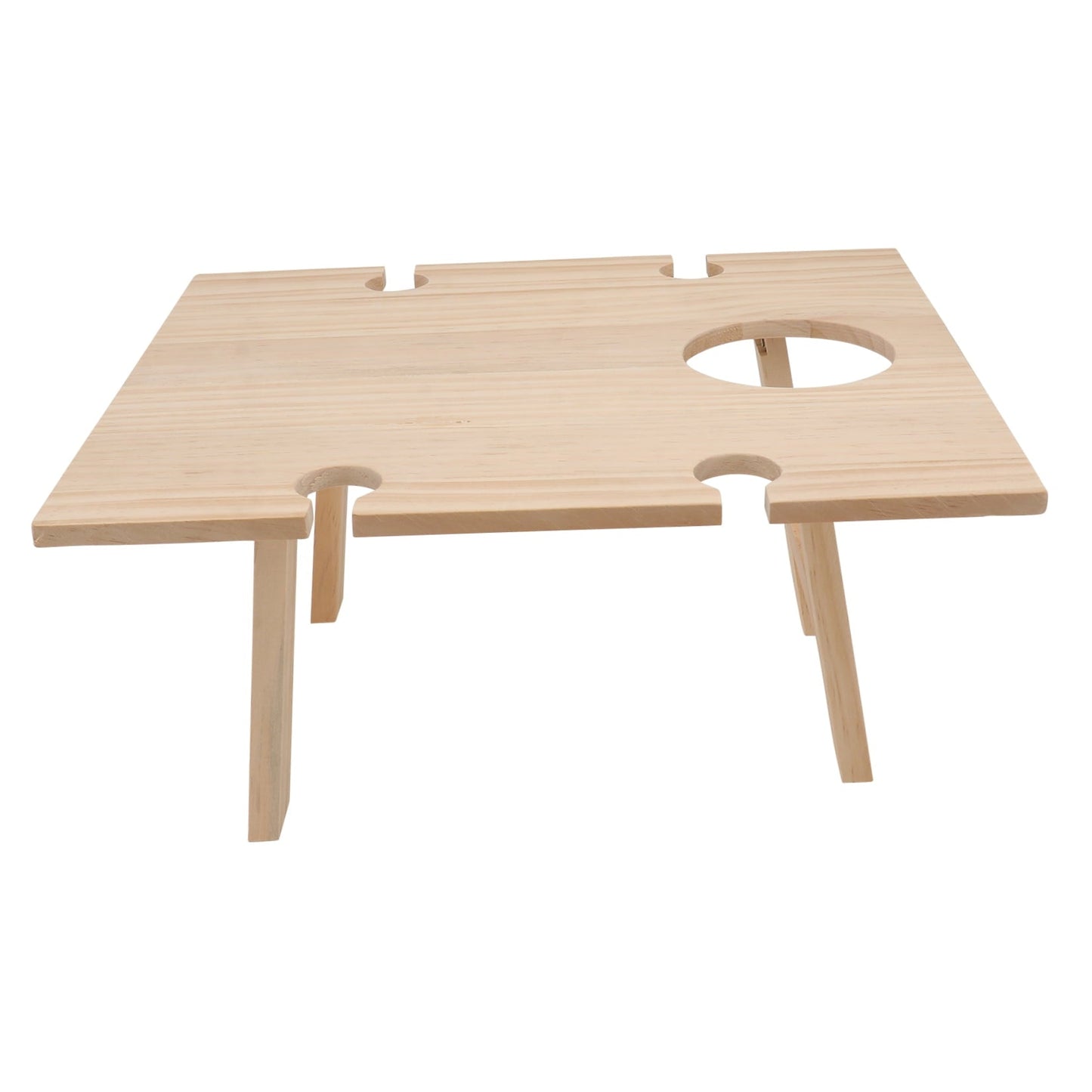 SWETRACE 1 Pc Synthetic Material Foldable Wine Table for Picnic Camping 34x11.8in