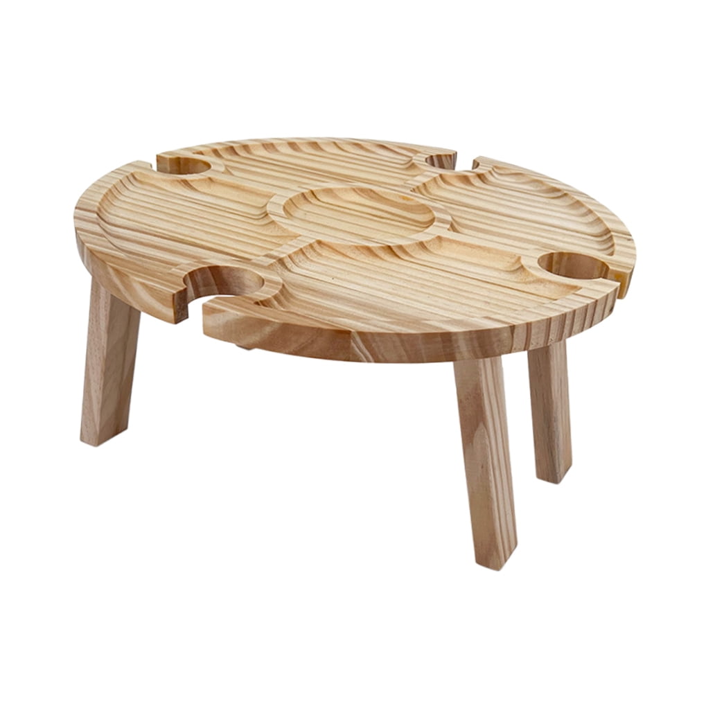 WORGEOUS Picnic Folding Desk Wine Storage 1Pcs 15.7Cm Height