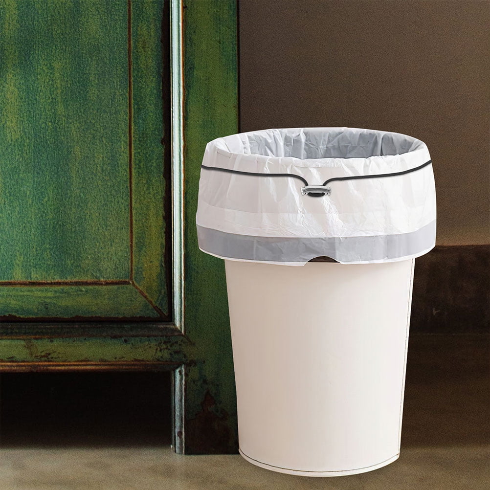 NUOLUX 4Pcs Garbage Can Bag Bands Black Rubber Band For Home Use And Beach Chair Binding