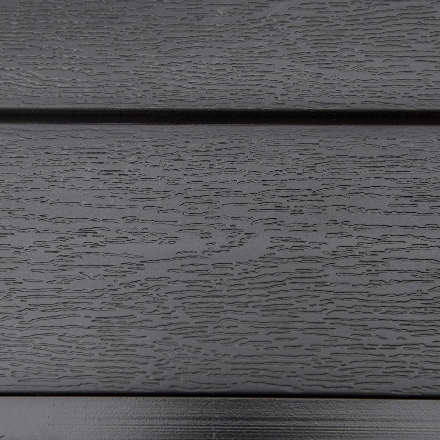 Resenkos Patio Dining Table For 4, Non-Slip Foot Pads, Aluminium, Plastic, Black