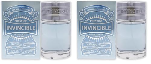 Perfumes Prestige Invincible EDT Spray Men 3.3 oz (sem numero) (Pack of 2)