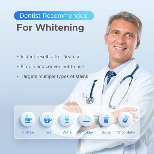 Luelli Teeth Whitening Kit with 35% Carbamide Peroxide - Teeth Whitener for Sensitive Teeth | Enamel Safe - 32 LED Lights - Wireless with Tray and Whitening Gel Pen for Home | Travel (Cool Mint)
