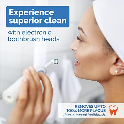 Replacement Toothbrush Heads Compatible with Oral B Braun - 16 Pack Milos Professional Electric Toothbrush Heads Deep Clean Brush Heads Compatible with Oral-B 7000/Pro 1000/9600/ 5000/3000/8000