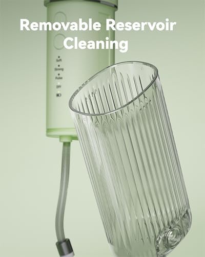 Portable Mini Water Dental Flosser for Teeth Cleaning Pick,Travel Oral Irrigator with Telescopic Water Tank,4 Modes and Waterproof Design-Perfect for Braces,Bridges,Home&Travel Dental Care