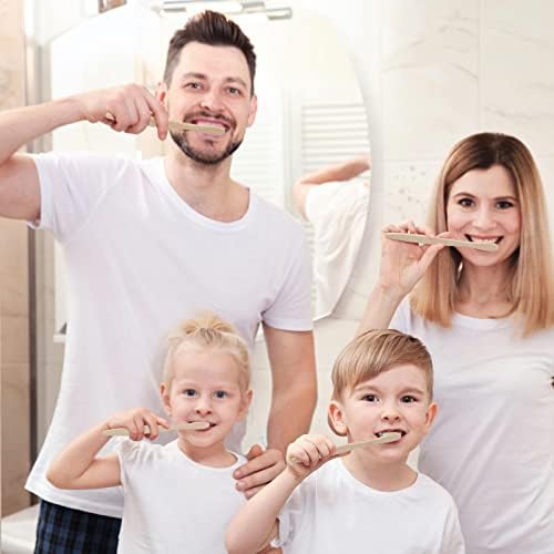 Sieral 120 Pcs Bamboo Toothbrushes Bulk, Soft Bristle Toothbrush for Adults, Eco Friendly Natural Wooden Toothbrushes, Vegan Organic Bamboo Travel Tooth Brush, Individually Wrapped, 7 Inch 12 Color