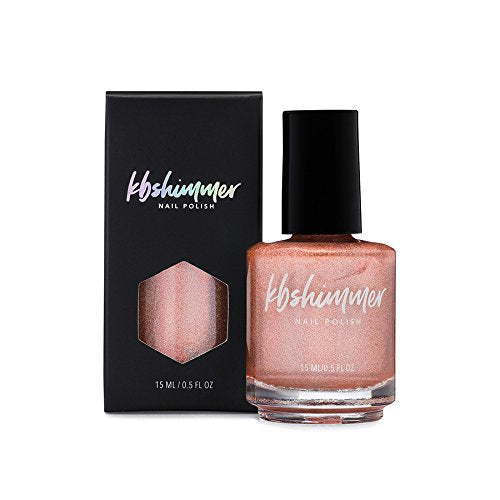 KBShimmer Stop And Smell The Rosé Nail Polish- 0.5 oz Full Sized Bottle