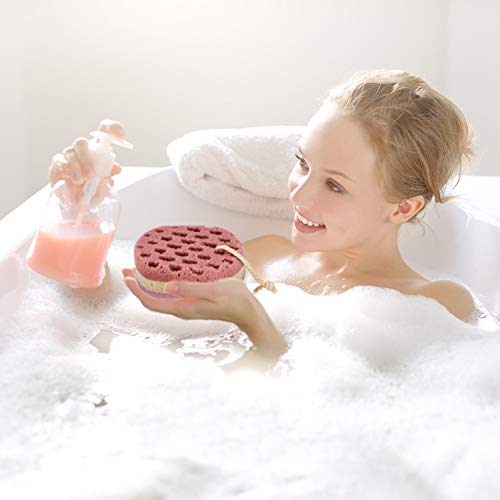 8 Pieces Soft Bath Sponge Shower Sponge Gentle Soothing Body Sponge Bath Shower Sponge for Women Men Kids, Multi-Color