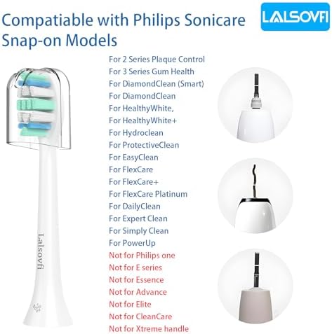 Replacement Toothbrush Heads for Philips Sonicare Replacement Heads, Electric Replacement Brush Head Compatible with Phillips Sonicare Electric Toothbrushes C2 4100, 12 PCS