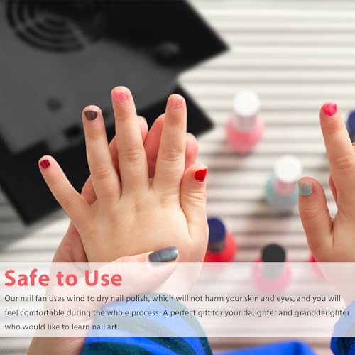 Nail Dryer for Regular Polish, 300W Nail Drying Fan with Hot and Cool Air, Professional Air Nail Dryer for Manicure Salon and Daily Home Use