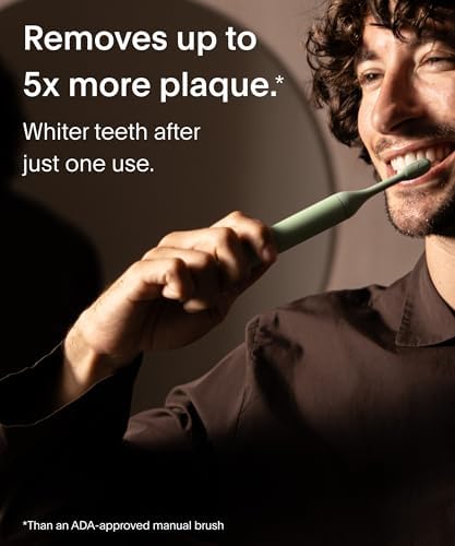 Recyclable Plant-Based, Electric Toothbrush Heads - Built-in Tongue Scraper, Long Lasting Replacement Heads | Compatible Only Sonic Electric Toothbrush - Winter Fern, Pack of 3