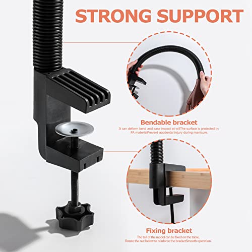 Practice Hand for Acrylic Nails, Flexible Never Fall Off Nail Trainning Adjustable Hands Kits, Fake Hands for Nail Practice, Nail Display Manicure, Movable Nail Maniquin Hand(100PCS Nail Tips)