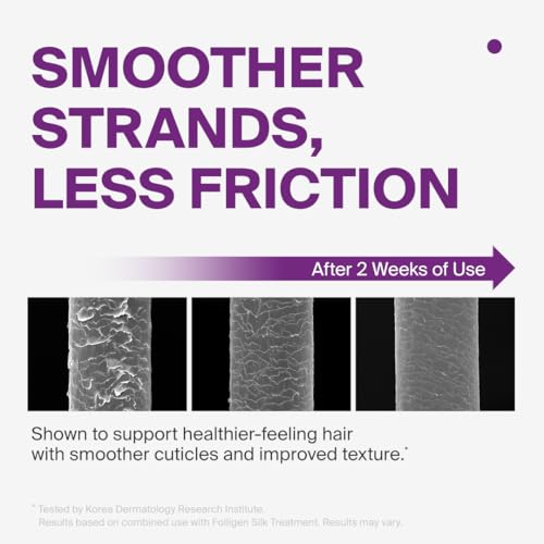 Dr.FORHAIR Folligen Silk Shampoo 300 ml/10.14 fl. oz. | Damaged Scalp And Hair Care | Strengthens and Smoothes | Protein care