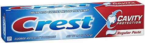 Crest Fluoride Anticavity Toothpaste, Prevents Cavities Before They Start, Regular Paste, 8.2 Ounce (Pack of 5)