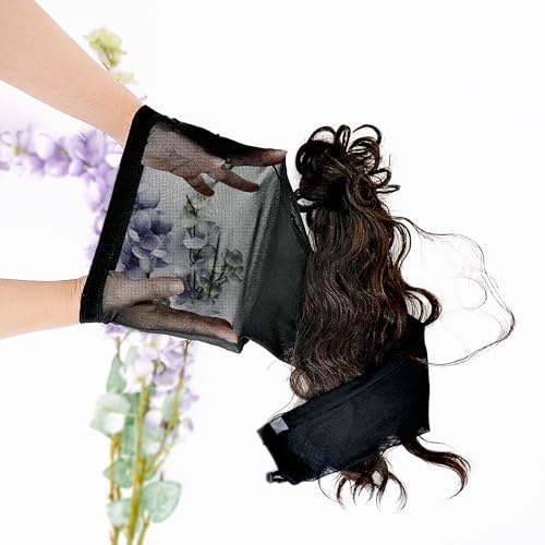 Roaming Hair Weave Sleeve for Locs – Extra Long Hairsleeve for Braids, Dreadlocks & Twists – Breathable Loc Sleeve for Women – Stretchy, Reusable, Lightweight Hair & Wig Cap (Black)