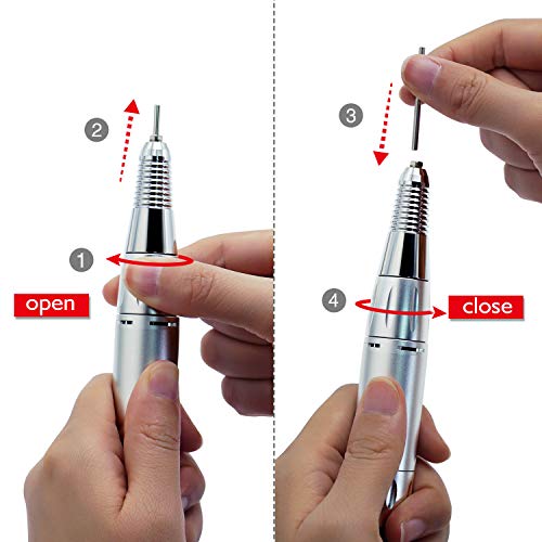 AZ GOGO Handpiece for TP283 Nail Drill Machine Part, 30000 RPM Portable Electric Nail Drill Machine for Acrylic Nails (Need Portable Charger)