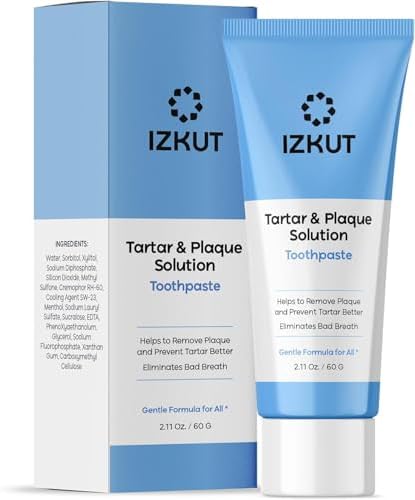Plaque & Tartar Remover Toothpaste for Teeth: Removes Plaque & Controls Tartar Build-up - Long-Lasting Fresh Breath, Deep Cleansing & Gum-Friendly Formula, Enamel Support Toothpaste for Adults & Kids