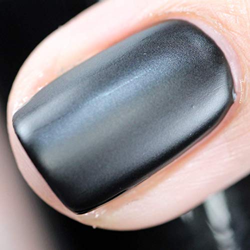 Matte Black Nail Polish - Atomic Polish - Carbon (C) Matte