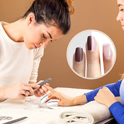 Nail Polish Remover Wraps,500Pcs Gel Nail Foil Wraps Aluminium Soak Off Foils,Gel Nail Polish Wrap Removal Tool,Finger Nail Polish Remover with Lint-Free Lager Cotton Pad