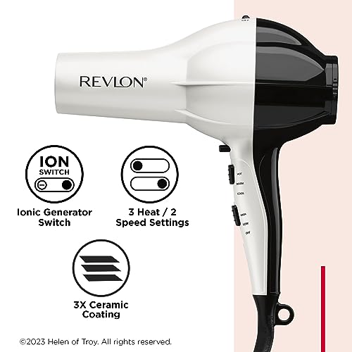 Revlon 1875W Shine Boosting Hair Dryer | Smooth Blowouts and Volume