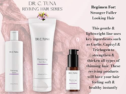 FARMASi Dr C Tuna Advanced Reviving Shampoo & Hair Mask with Capixyl & Trichogen for Hair Growth, 7.6 fl oz / 225 ml Shampoo & 6.7 fl oz / 200 ml Mask, Paraben Free, Natural Scent, Unisex-Adults