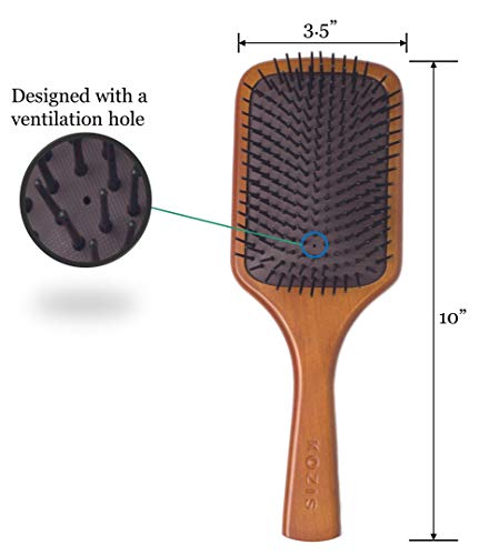 KOZIS Wooden Paddle Hair Brush (Large)