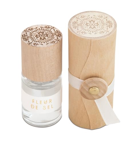 Skeem Print Block Rollerball Perfume - Fleur de Sel - Natural Ingredients - Travel Perfume, Mini Perfume Oil (.5 fl oz)