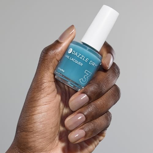 Dazzle Dry Nail Lacquer (Step 3) - Candy Coated - A sheer dolphin blue grey. Jelly. Sheer. (0.5 fl oz)
